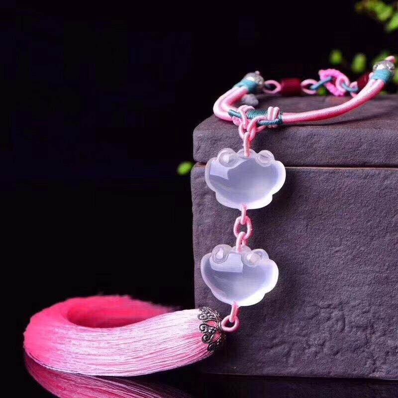 天然乳白晶锁车挂搭配手工编织流苏白水晶如意锁车挂,农用物资,其他肥料,淘宝优惠券,粉丝福利购,淘宝优惠卷