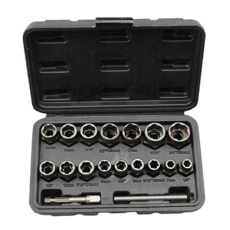 18件套螺母取出器螺丝取出器套筒滑牙防盗螺丝坏螺帽折除五金工,农用物资,其他肥料,淘宝优惠券,粉丝福利购,淘宝优惠卷