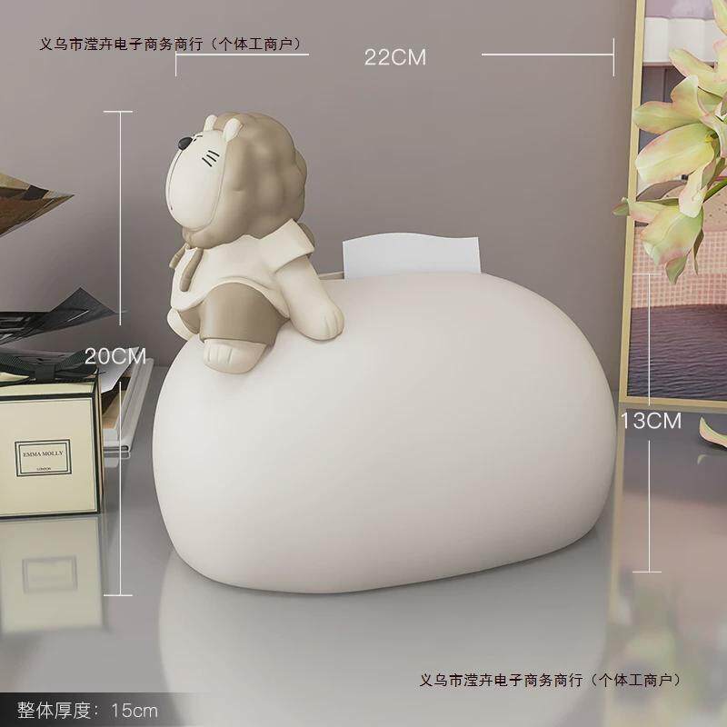 茶几家居饰品餐桌纸巾盒桌面网红熊客厅轻奢餐巾家用抽纸盒奶包邮