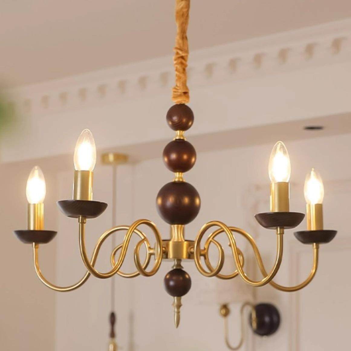 法式中古风蜡烛吊灯美式客厅餐厅卧室灯胡桃木色复古实木民宿灯具,农用物资,其他肥料,淘宝优惠券,粉丝福利购,淘宝优惠卷