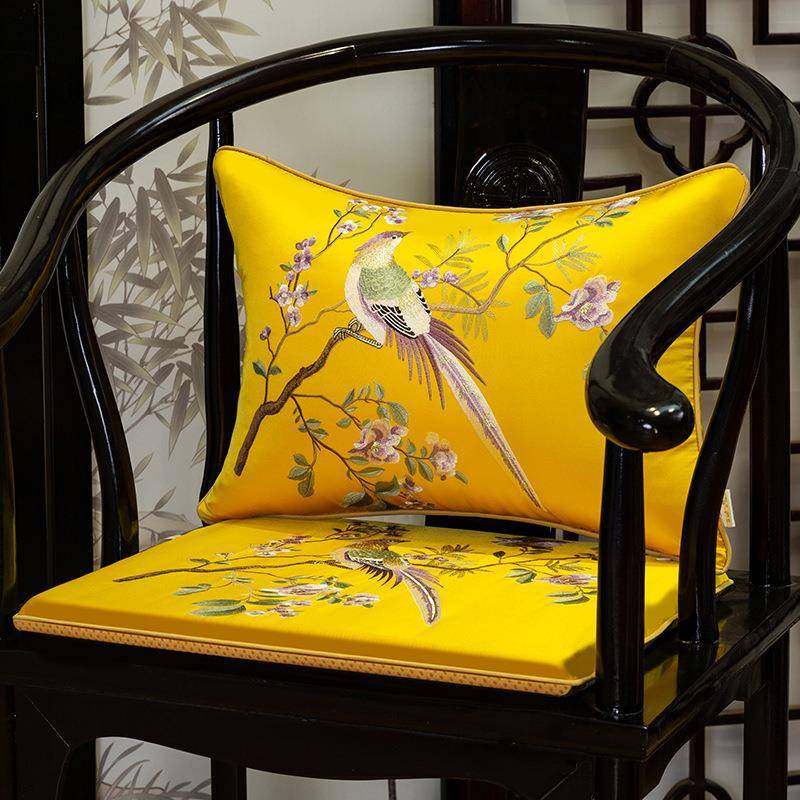 新中式坐垫刺绣太师椅官帽椅皇宫椅圈椅垫办公室薄款防滑垫子棉质,农机/农具/农膜,其它农用工具,淘宝优惠券,粉丝福利购,淘宝优惠卷