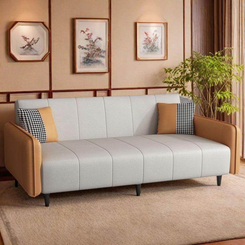 免洗猫爪布小户型公寓出租房屋便捷可折叠多用简约沙发床工厂直销