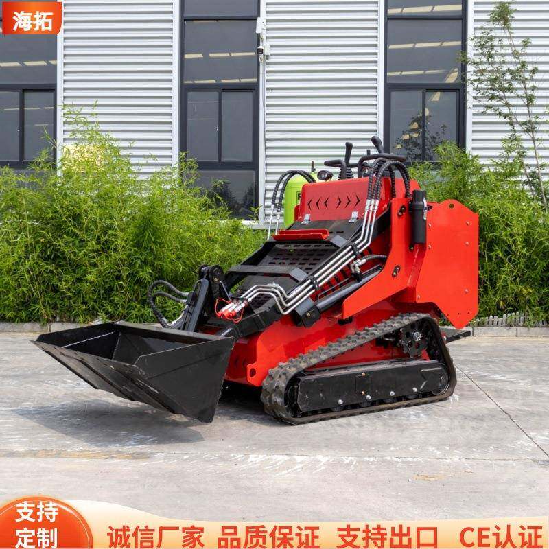 站立式滑移装载机工厂扒渣机煤矿隧道农用多种属具小铲车