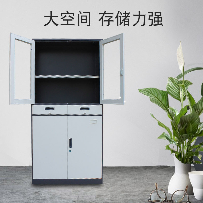 铁皮文件柜厂灰白大器械冷轧钢文件柜拆装铁皮办公室资料储物柜