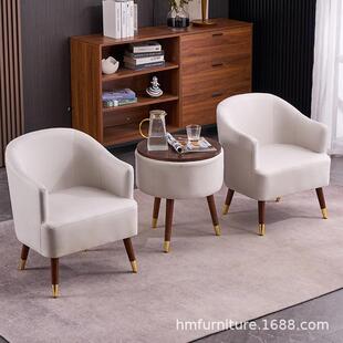 轻奢单人懒人沙发简约现代阳台桌椅三件套卧室客厅组合沙发椅子