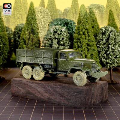 拓意1/64汽车模型合金小汽车玩具解放CA30越野车97号泥泞版