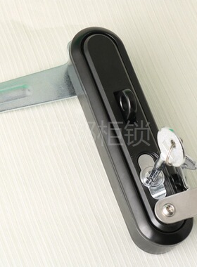 dinbongMS8012Z-1-1黑色平面锁工业配电器箱开关机柜控制箱锁