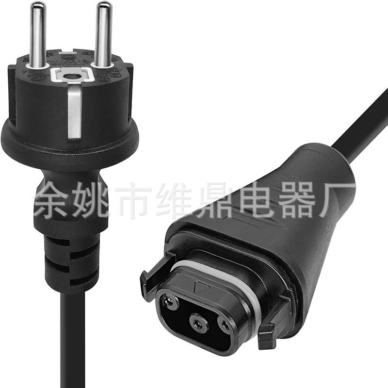 H07RN-F3*1.5mm电源连接线微逆电源输出线欧规电源线BC05插头线