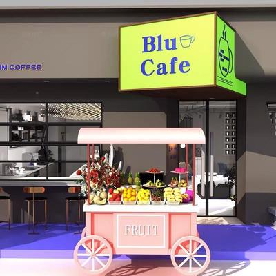 餐车地摊花车摆户摊小促推车夜市销车艺铁售货ZHO车外移动小吃摊