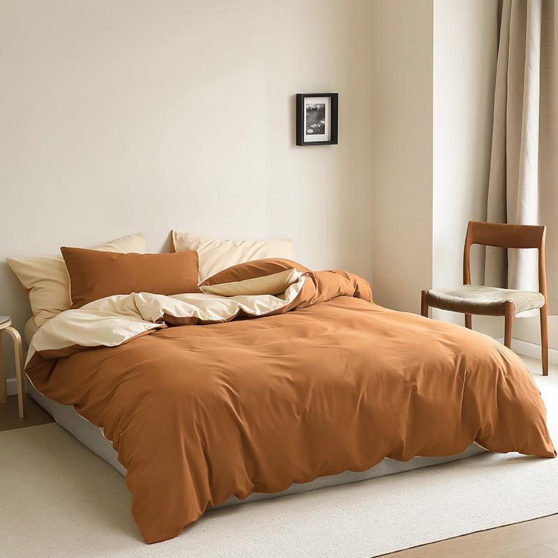 A类婴儿级针织棉100全棉床床上四件件套秋冬公主风纯85580棉套被笠三套