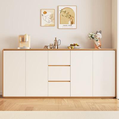 实木简餐边柜靠墙一体约现水代客厅斗柜HFH储物柜家厨用茶柜房边