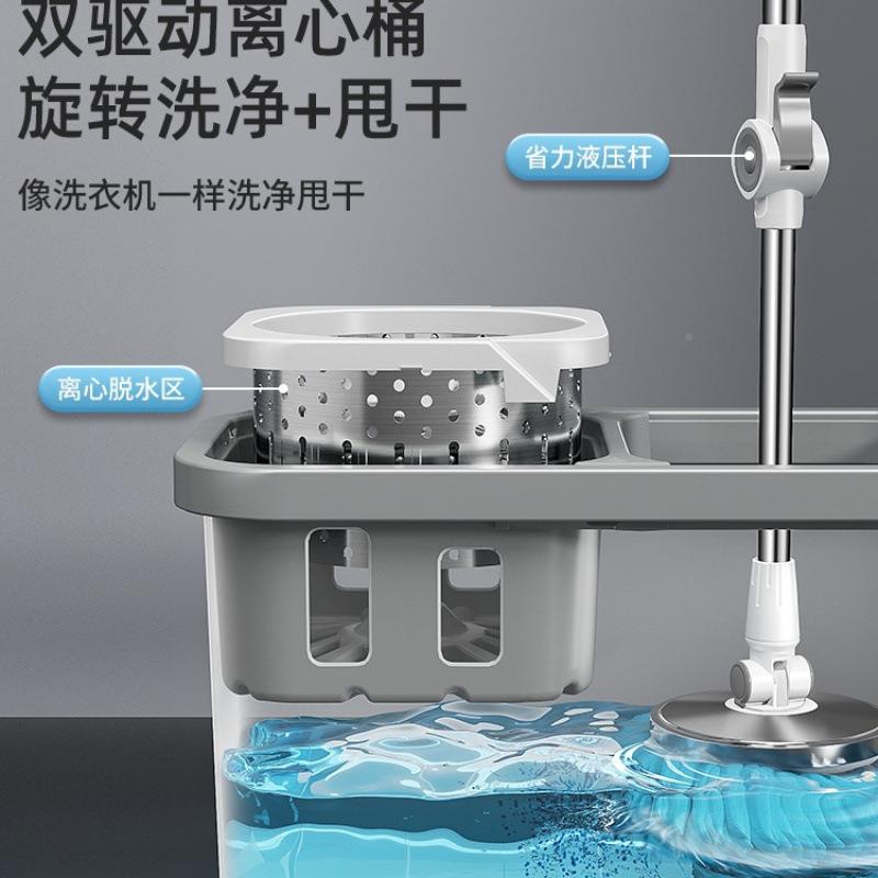 包邮旋拖把家用一拖025新款双驱免手净洗自HEG动脱水2甩转干拖地