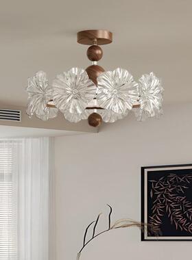 中古花风IXO卧室吸顶灯法式复古花梅玻房间灯具创意朵餐璃桌吧台