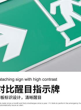 应急疏散DLZ指示示牌双左向出口指示灯高楼层走道廊楼面停电应急