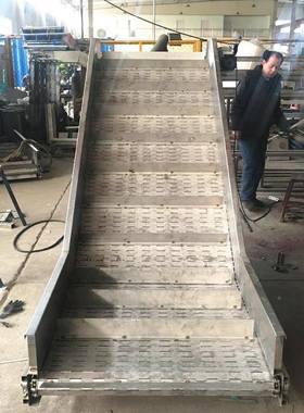 直供爬RGD坡板提升机m圆孔直径5链m冲孔链升板餐厨垃圾分类链板提