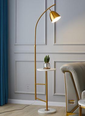 客现代简约室可调节无厅线充d电带茶几卧床头PANle灯落地台灯