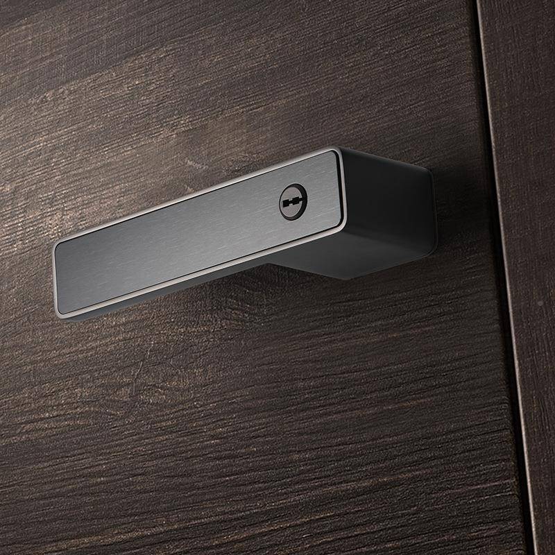 极简生态门锁室内材隐门门卧室木门房型门把手柄磁MYF吸形锁