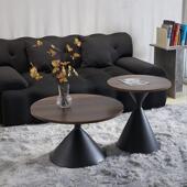 奶油无品牌 风茶茶几组用家现代简约圆形几民宿公寓洽谈桌合圆形组合茶几