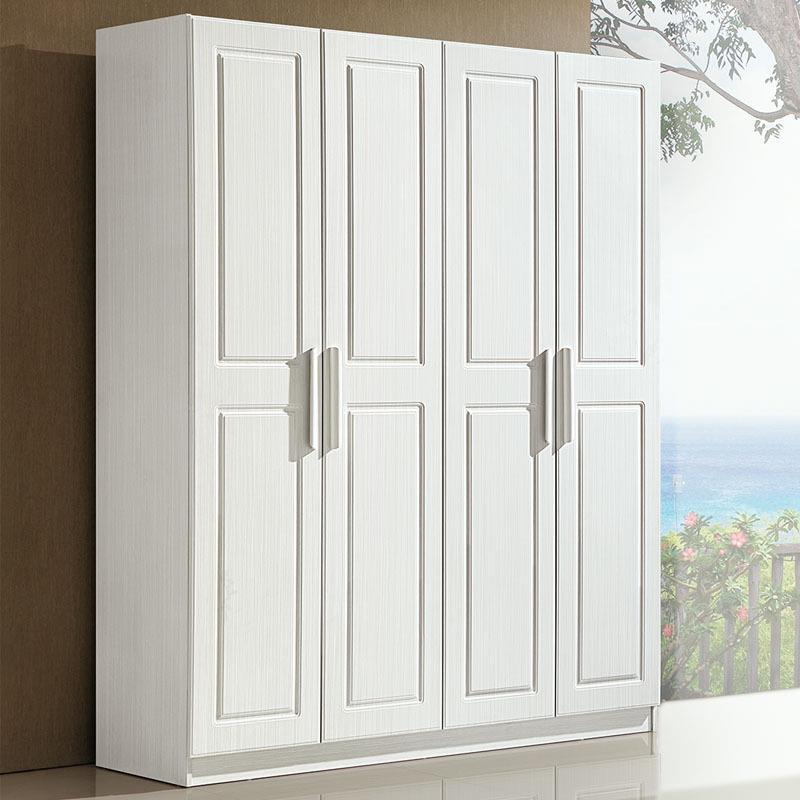 五白QBN色整体现代衣木柜卧室5板式衣柜234二三四门简易质成品衣