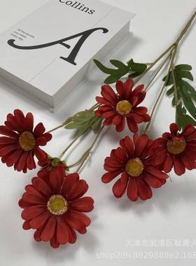 现货仿花多头邹菊假真花婚花49174仿真小雏菊家居装饰庆布景塑料花