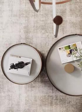 极简轻客茶几小厅户31144型简约现代奢家用网红2025新茶款圆形岩板几桌