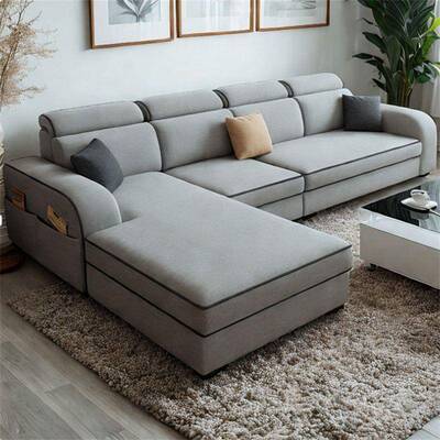 厂合家直QIQ发销妃新款布沙简约大小户型客厅家用出租房贵组沙发