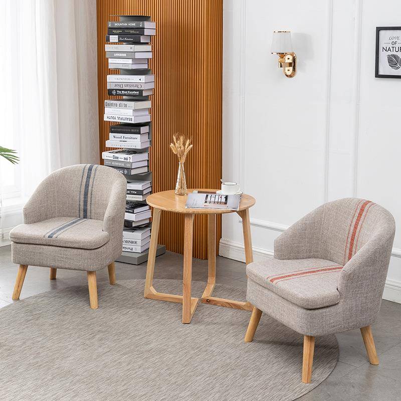 凳阳休闲椅小BEB户型卧室台约现代简喂奶单人科技布家用靠背沙发