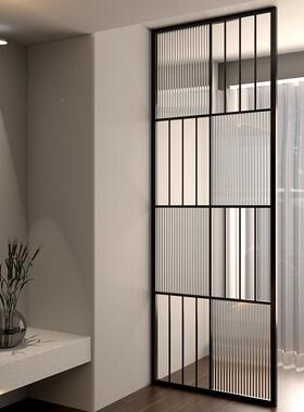 家用客简约玻璃入屏风隔断卫生间户洗漱65019台门厅家用不锈钢高隔断墙