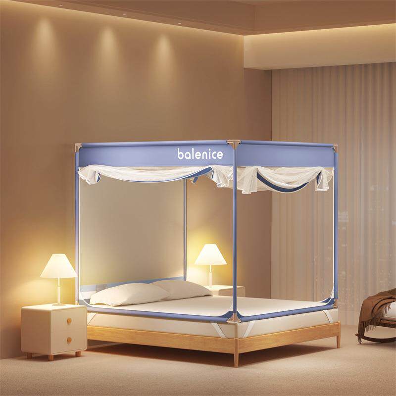 儿类防摔GTM1米8床安5家用蚊帐三开门免装带支架全套婴童蒙a古包