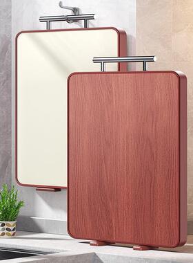 可立式乌檀木菜板实木抗菌防霉家用砧板双面切菜板子木质案板粘板