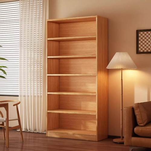 家用书架落地置物架客厅一体靠墙柜子储物展示柜简易学生多层书柜