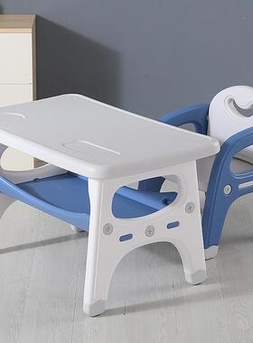 儿童桌椅组合套装家用幼儿园写字方桌椅组合宝宝学习画画书桌加厚
