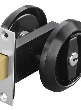 拉环隐形门锁双面暗门锁卧室房门室内木门推拉移门锁带钥匙无把手