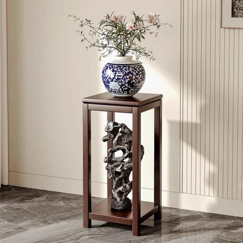 新中式实木花盆架室内花架子客厅落地式盆景植物摆放架阳台置物架