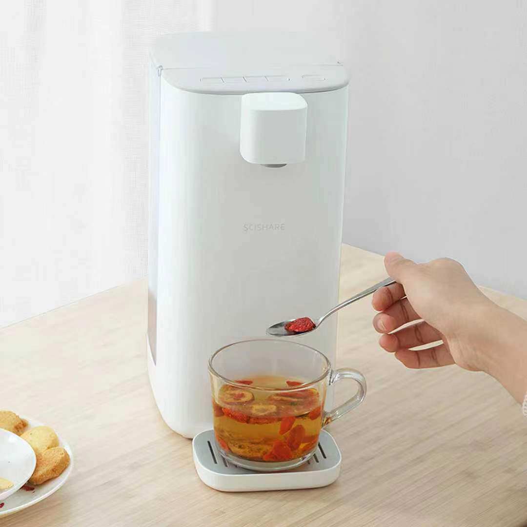 心想即热饮水机3.0L灰+白温热型即热即出四挡水温贴心氛围灯