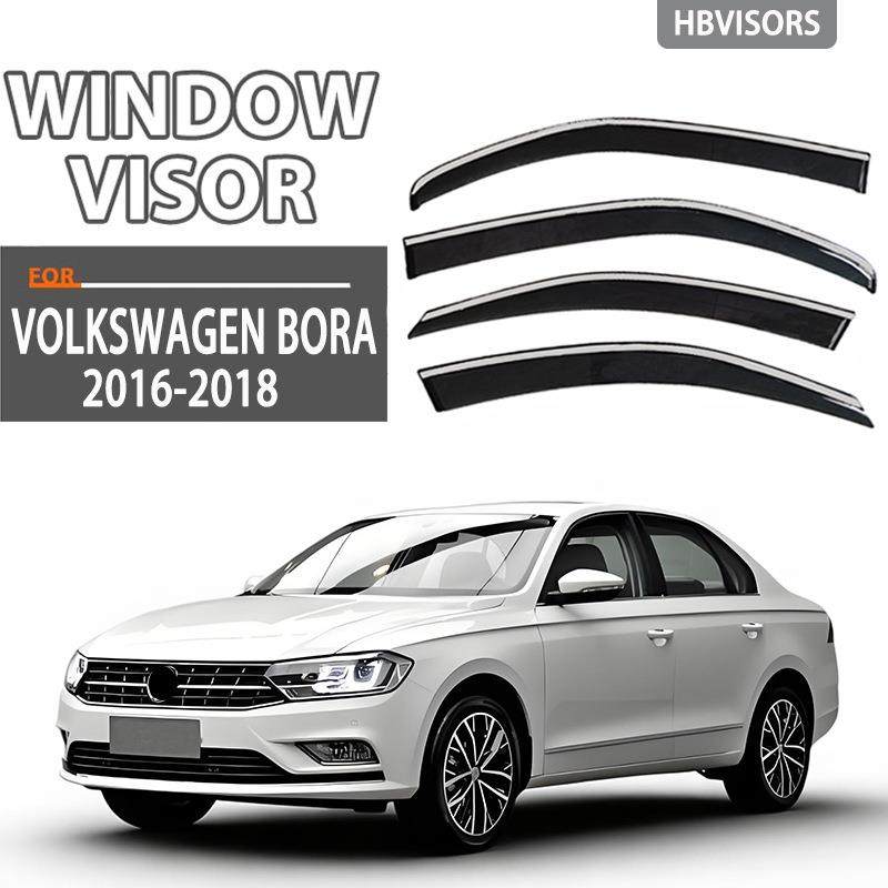 适用于VWBORA宝来不锈钢晴雨挡雨板雨眉侧窗导流板Windowvisor