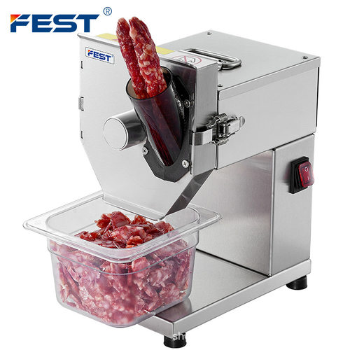 FEST腊肠切片机商用香肠斜片腊肉辣椒圈煲仔饭店自动不锈钢切片器
