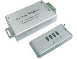 LEDRGB七彩色灯带灯条色温控制器12-24V24A调光器4键RF遥控