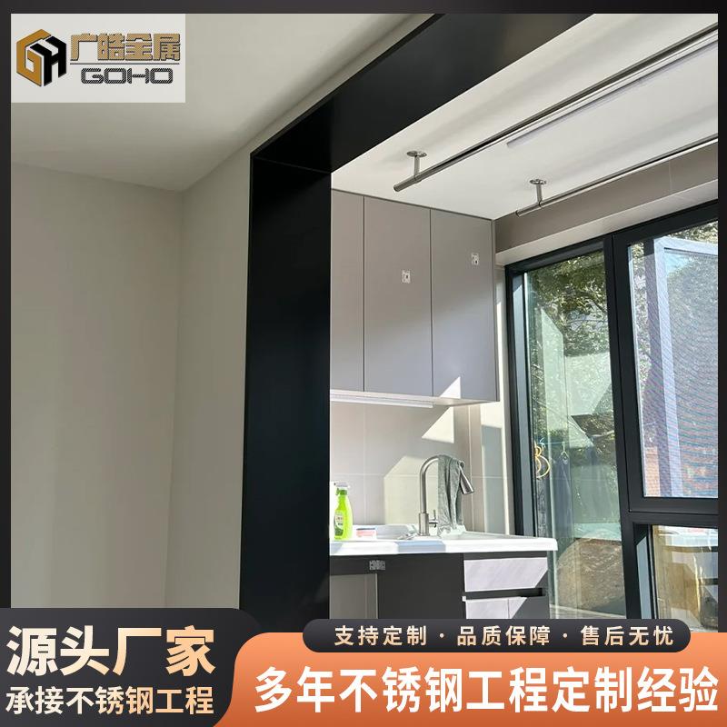 不锈钢拱形门套钛金弧形轻奢垭口包边异形拉弯圆弧形金属收边门框图片