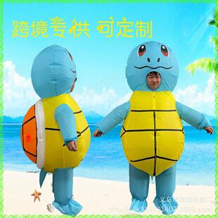 新款乌龟充气服玩偶猴子蝾螈派对人偶服搞笑表演道具卡通衣服