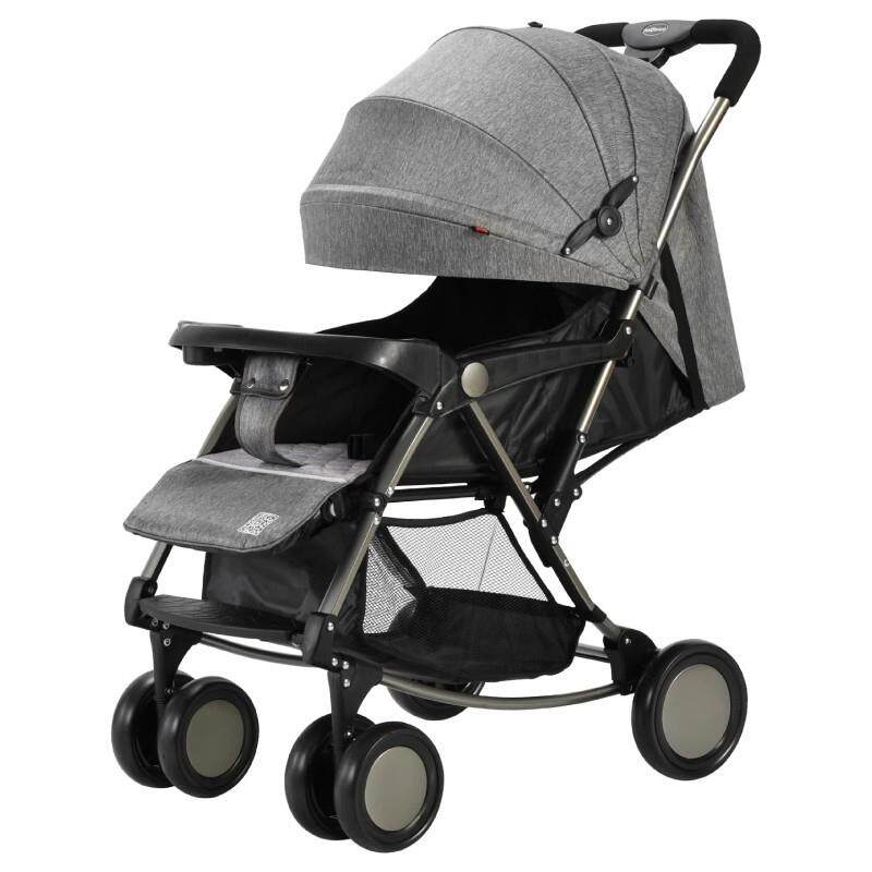 浩硕新生儿婴儿推车可坐可躺可摇篮超轻便折叠避震四轮手推bb车