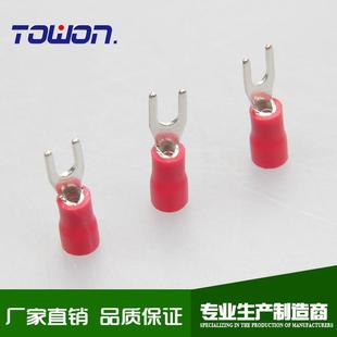 供应叉形预绝缘端头SV1.25 冷压接线端子 4s铜线耳线叉