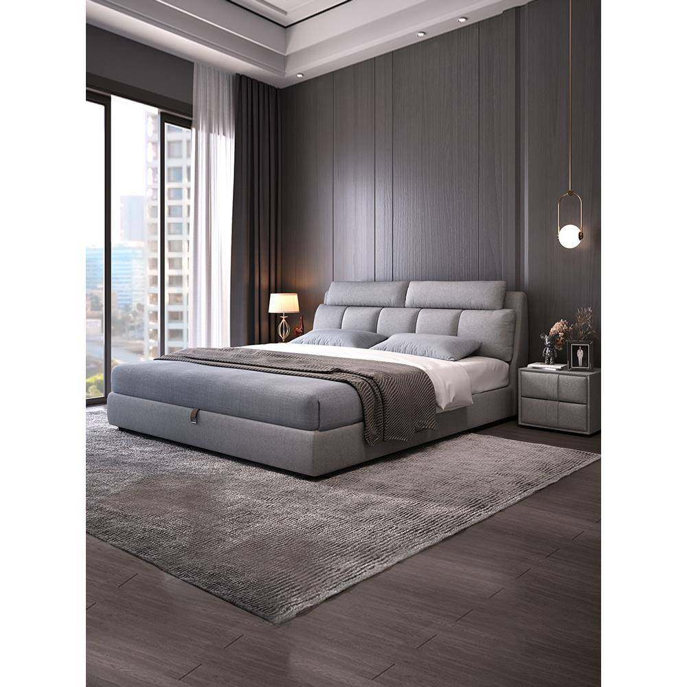 布艺床科技布床奶油风简约现代意式极简双人床婚床主卧小户型软包,节庆用品/礼品,新娘配件,淘宝优惠券,粉丝福利购,淘宝优惠卷