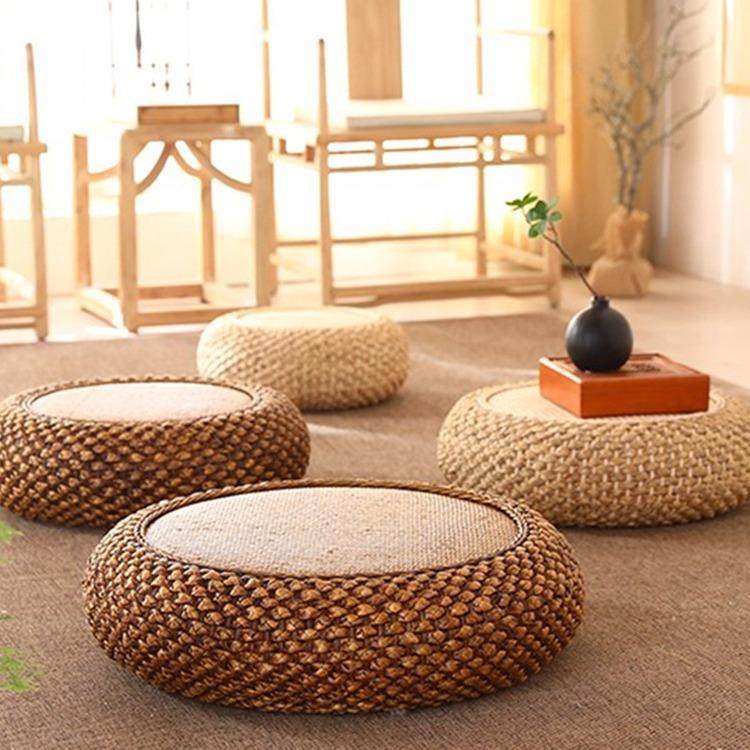 日式坐凳藤编蒲团坐垫榻榻米阳台飘窗客厅地上坐墩草编打坐修禅垫,节庆用品/礼品,新娘配件,淘宝优惠券,粉丝福利购,淘宝优惠卷