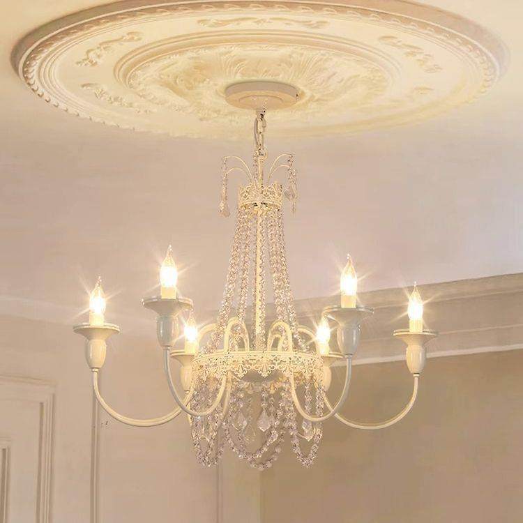 蜡烛水晶吊灯美式复古餐厅大气白色奶油风流苏烛台轻奢法式客厅灯,机械设备,其他机械设备,淘宝优惠券,粉丝福利购,淘宝优惠卷