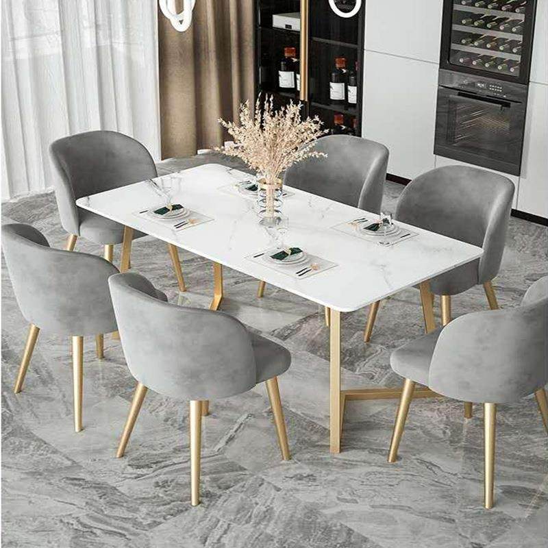 北欧餐桌椅组合轻奢长方形岩板餐桌家用小户型简约大理石吃饭桌子,收纳整理,烫衣板及配件,淘宝优惠券,粉丝福利购,淘宝优惠卷