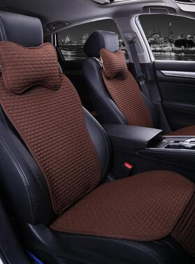 适用于长安unitCS35CS75CX2030奔奔迷你欧力威欧诺亚麻专啊用坐垫