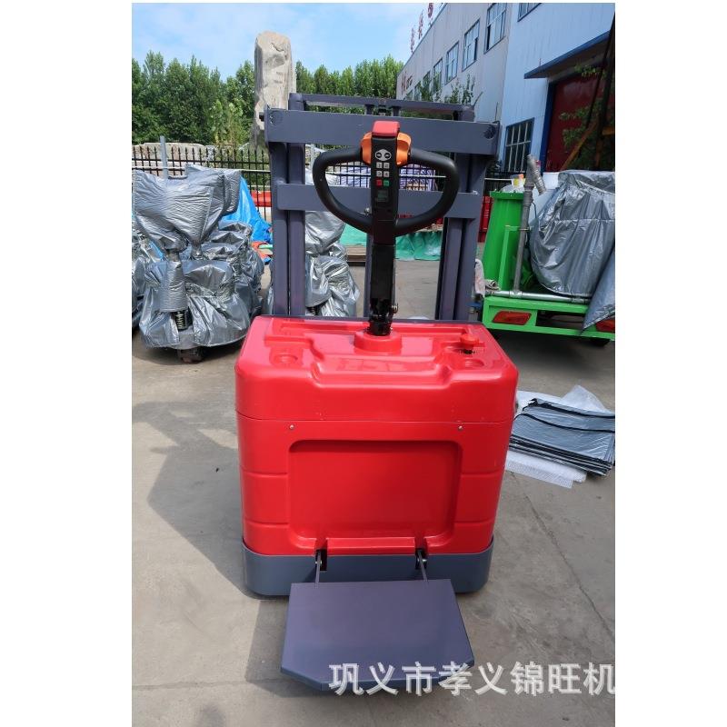 站驾式电动叉车带踏板电瓶升降装卸电动叉车