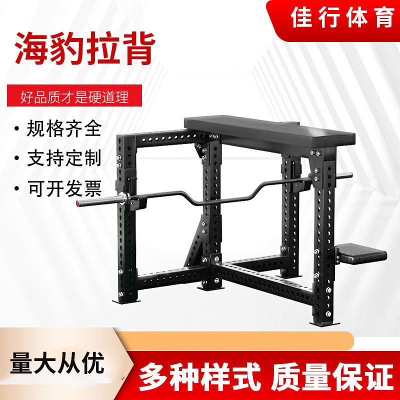 健身椅专业长凳U型杆硬拉背杠铃椅俯身划船海豹卧拉海豹拉背
