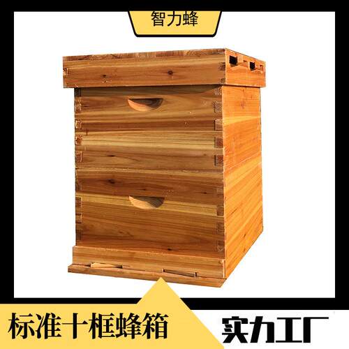 意蜂煮蜡蜜蜂箱带继箱中蜂高箱双层蜂箱